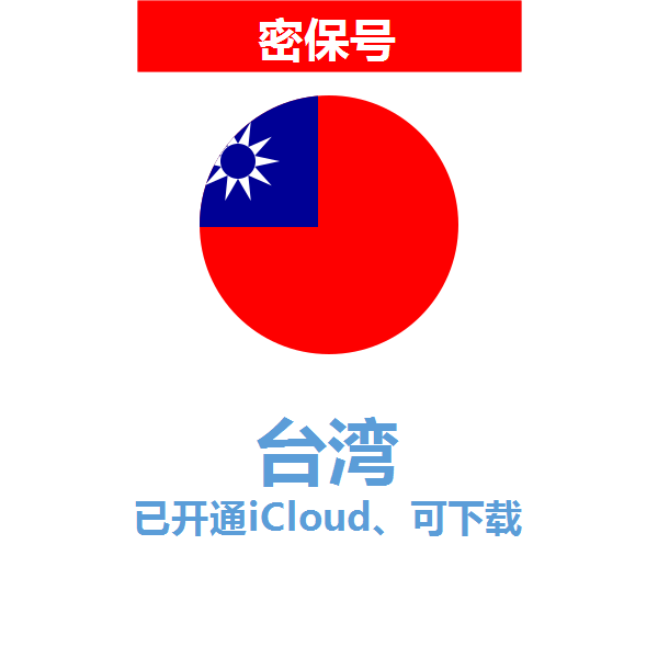  台湾区04-18年老号苹果ID购买【已开通icloud，可下载APP】