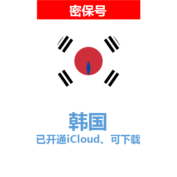 韩国区04-18年老号苹果ID购买【已开通icloud，可下载APP】